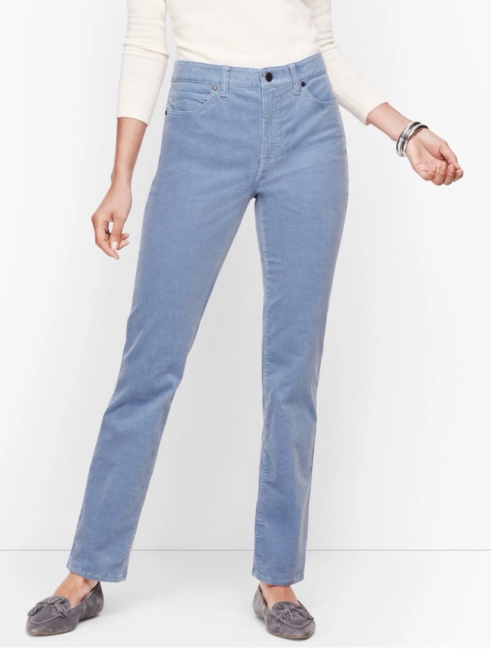 Talbots Women’s Straight Leg Corduroy Stretch Pants Size 22 w petite